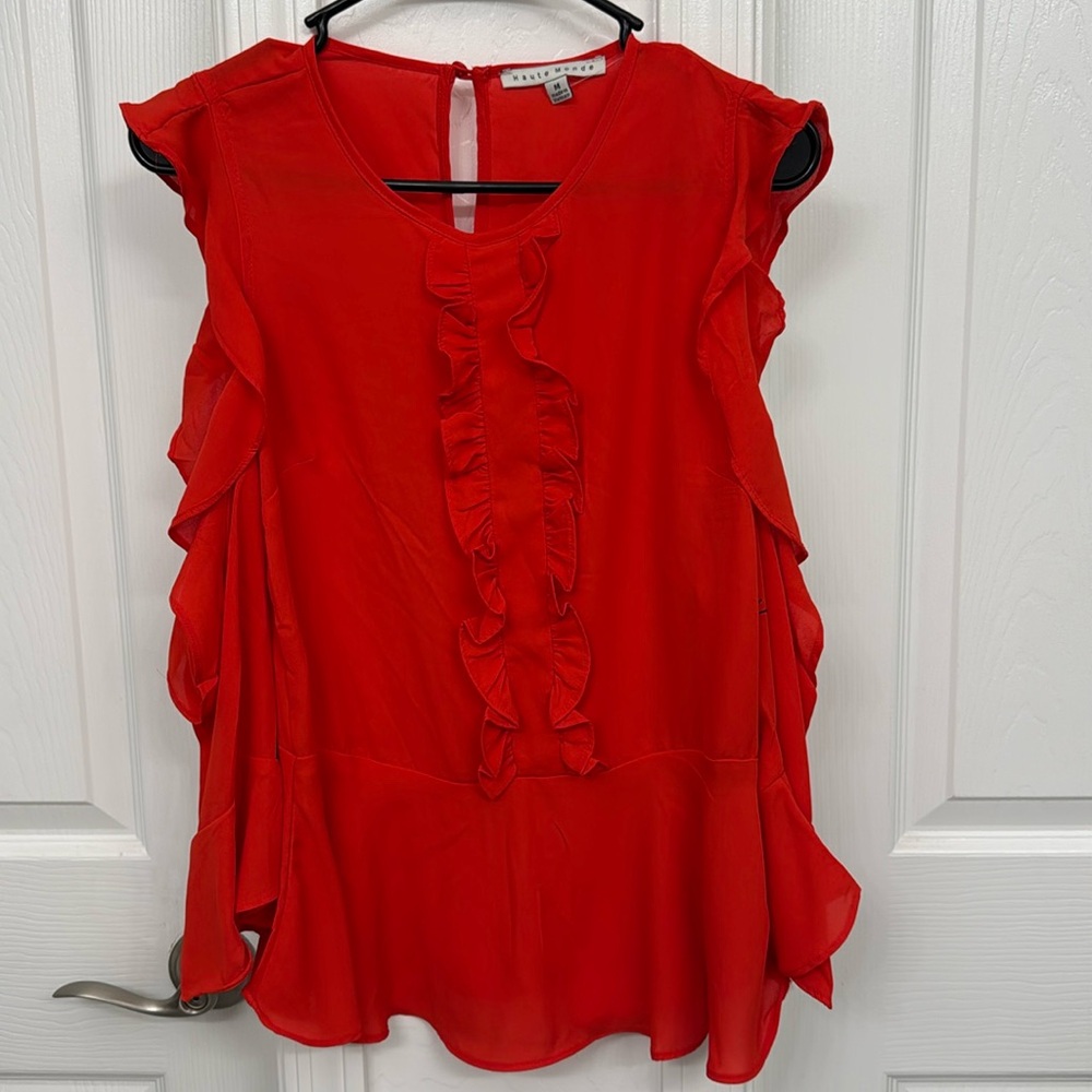 Orange blouse